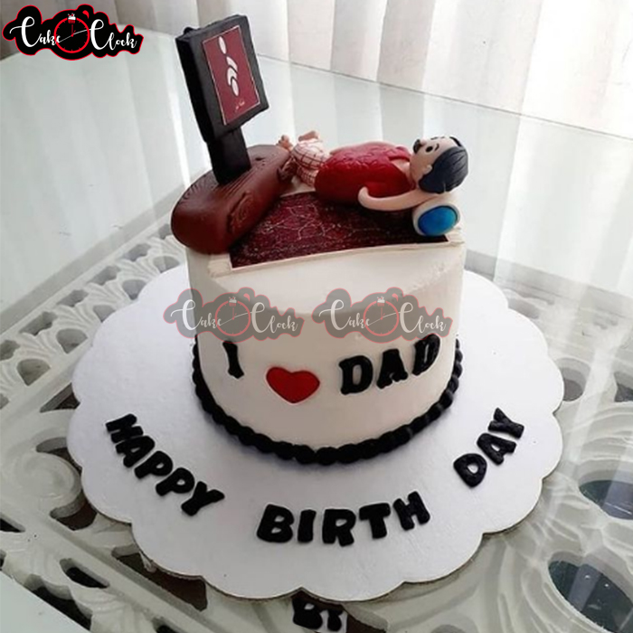 I Love Dad Fathers Day Cake