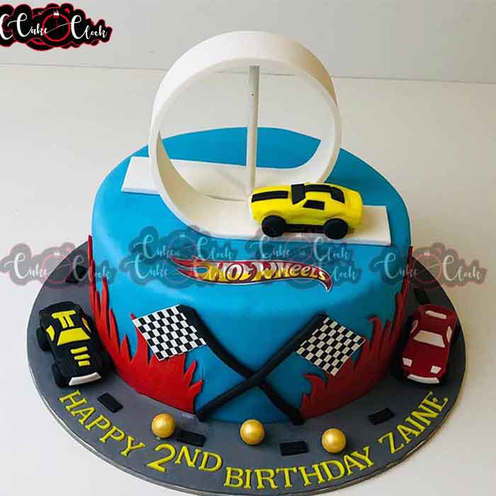 Hot Racing Car Cake