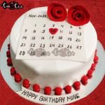 Calendar Theme Birthday Cake