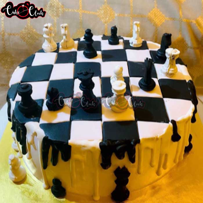 Chess Theme Cake