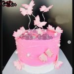 Pink Butterfly Cake