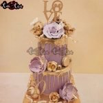 Love Theme 50th Anniversary Cake