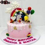 Beautiful Rainbow Theme Cake