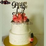 White Beauty Anniversary Cake