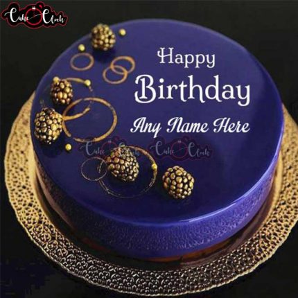 Blue Theme Birthday Cake