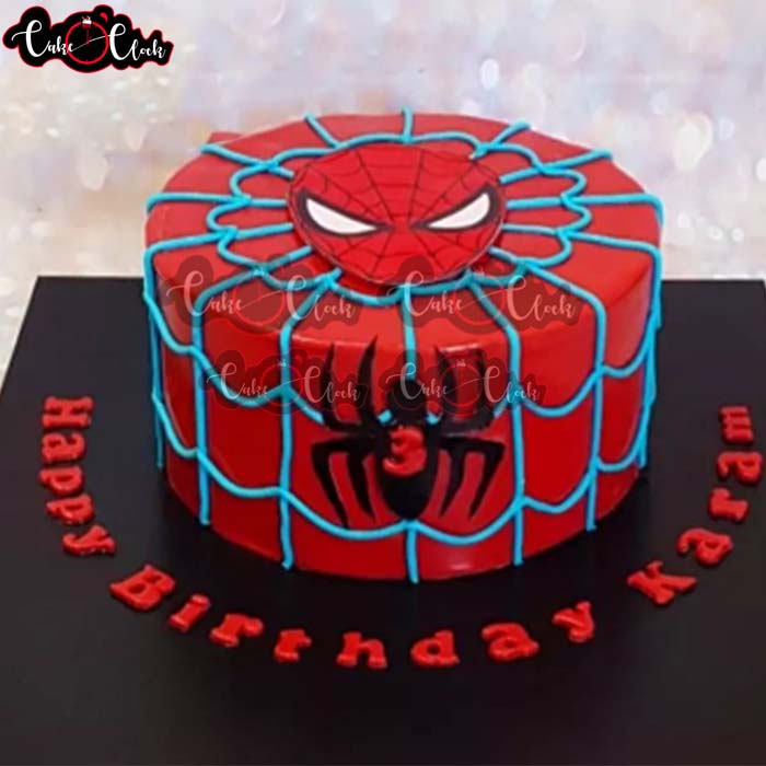 Spiderman Theme Cake