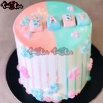 Beautiful Baby Shower Cake