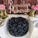Black Theme Cake With Beautiful Cake