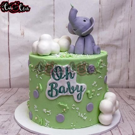 Little Elephant Theme Oh Baby Cake