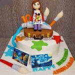 Painting Theme Birthday Cake