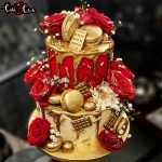 Eye-Catching 2 Tier Macaron Cake