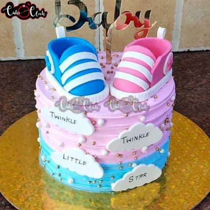 Pink Or Blue Baby Shower Cake