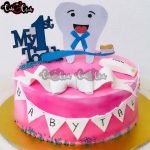1st Tooth Theme Cake
