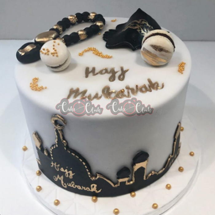 2 Macaron Hajj Mubarak Cake