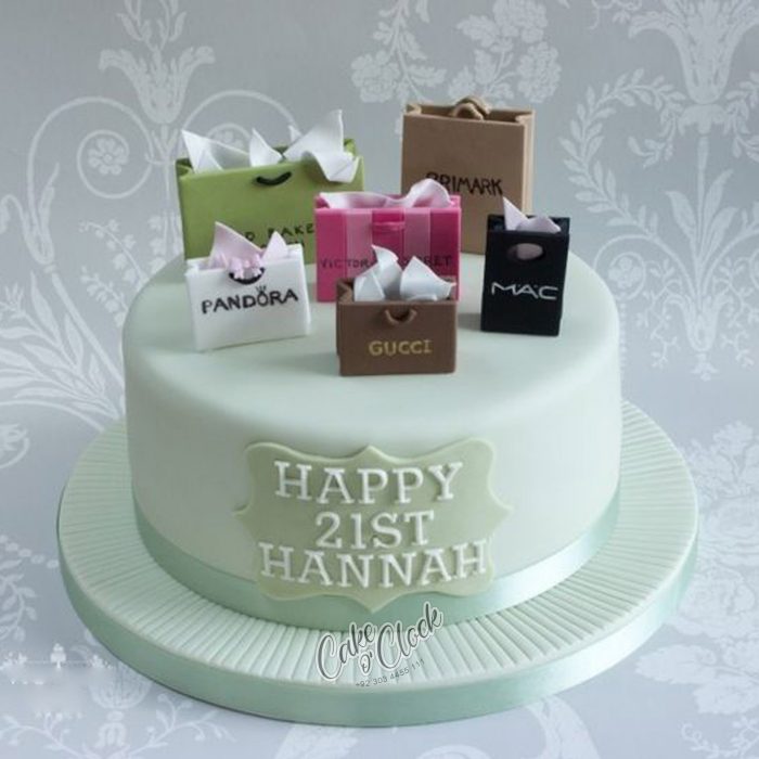 Shopping Theme Birthday Cake