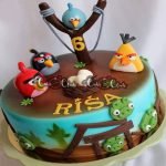 Angry Birds Theme Cake