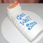 Broken Leg Get Well Soon Cake