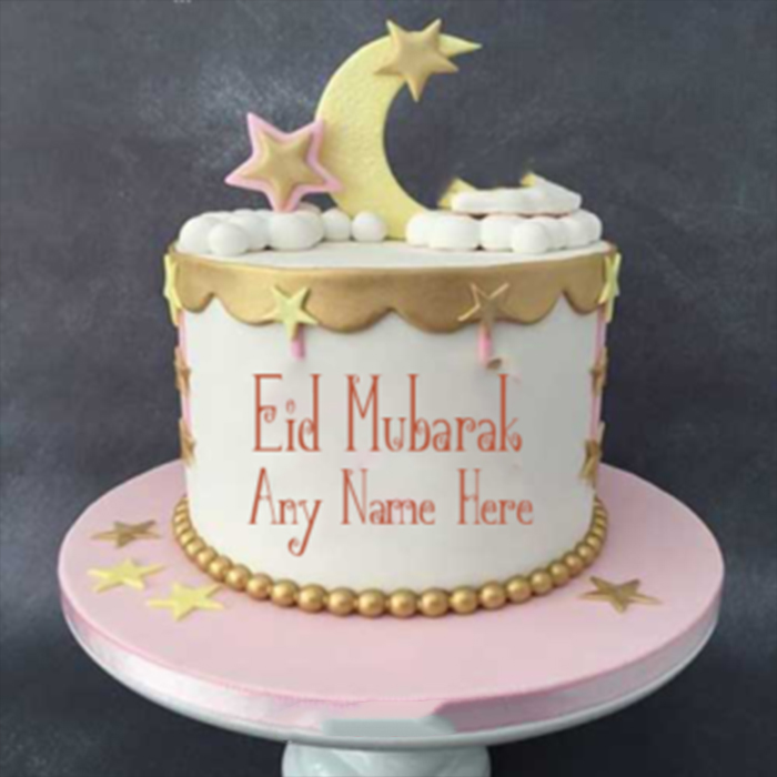 Special Eid Mubarak Cake With Any Name