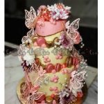 Beautiful 3 Tier Butterfly Cake