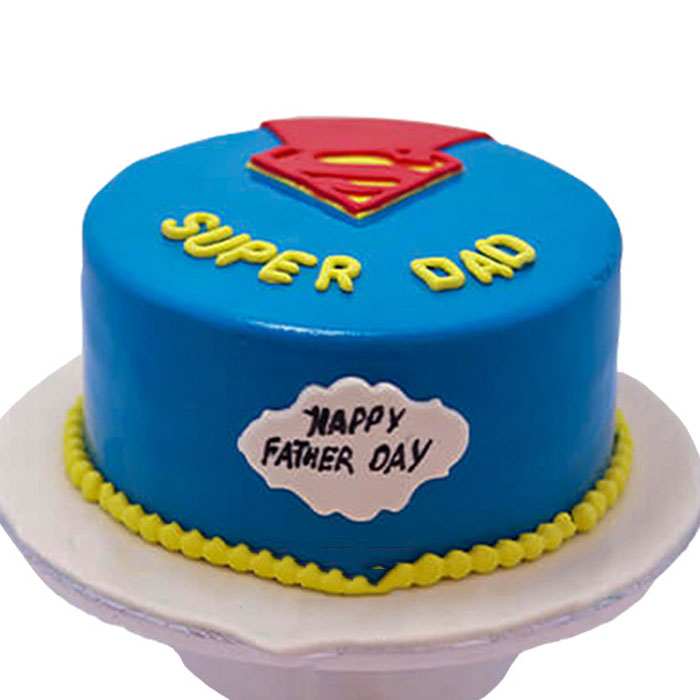 Spiderman Theme Super Dad Cake