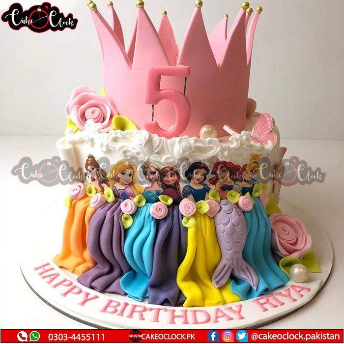 Frozen Crown Theme Cake