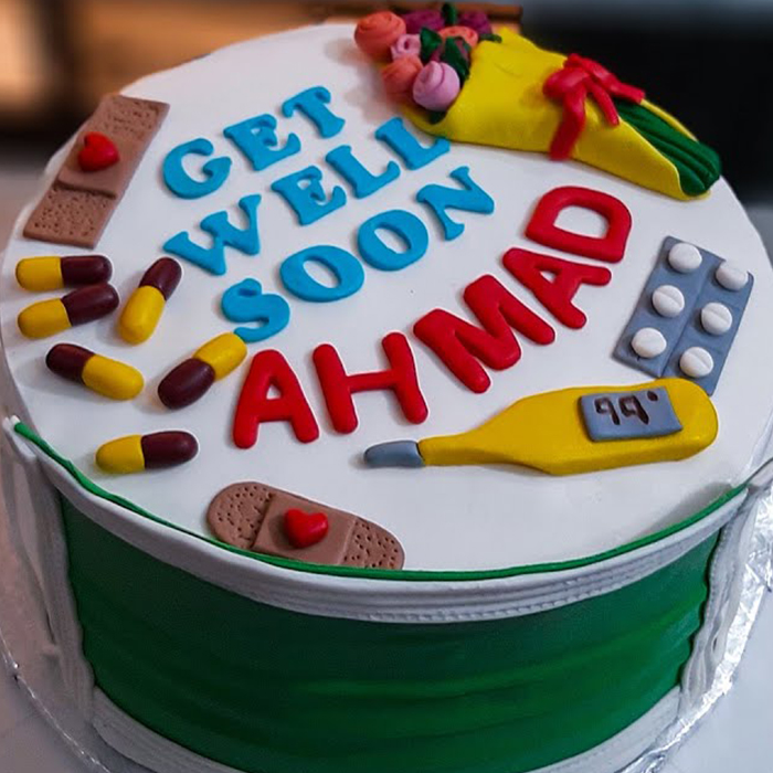 Get Well Soon Cake With Any Name