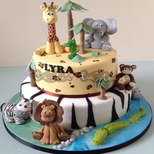 Jungle Animals Theme Cake - Magnum Cakes - Best Customize Designer ...