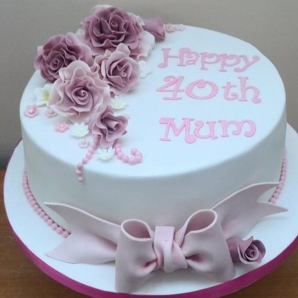 40th Birthday Wishing Cake For Mom