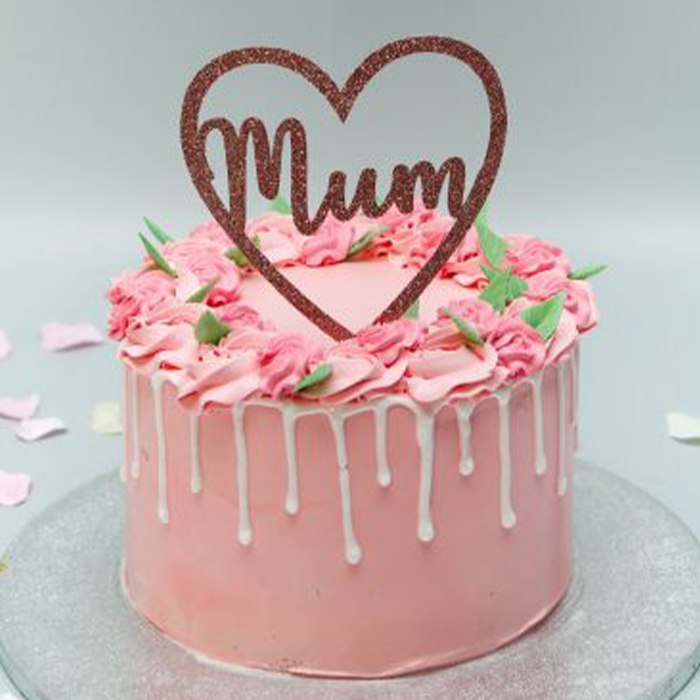Rose Drip Theme Mothers Day Cake