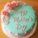 Three Flowers Happy Mothers Day Cake