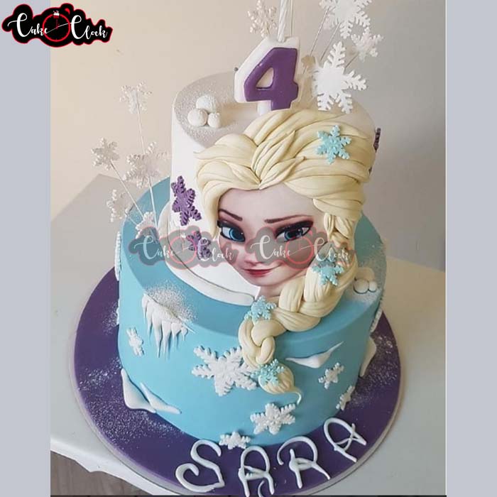 4th birthday frozen cake