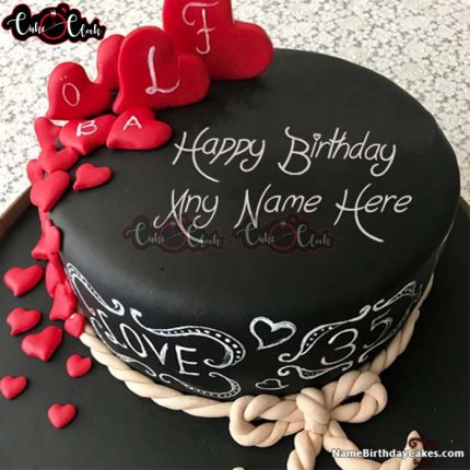 Love Theme Birthday cake