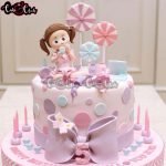 candy theme cake for little princess