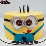 cute mini miner cake