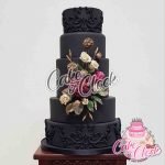 dried flowers effect cake