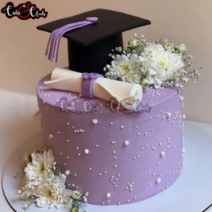 elegant graduation cake