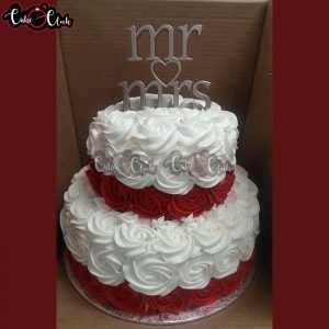 Mr. And Mrs. Fresh Cream Cake - Magnum Cakes - Best Customize Designer ...