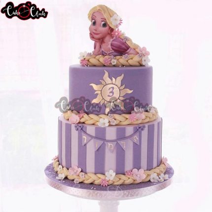 rapunzel cake for 3rd birthday