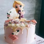 Rapunzel Cream Drip Cake