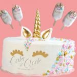 Unicorn Cake With Cakesicles