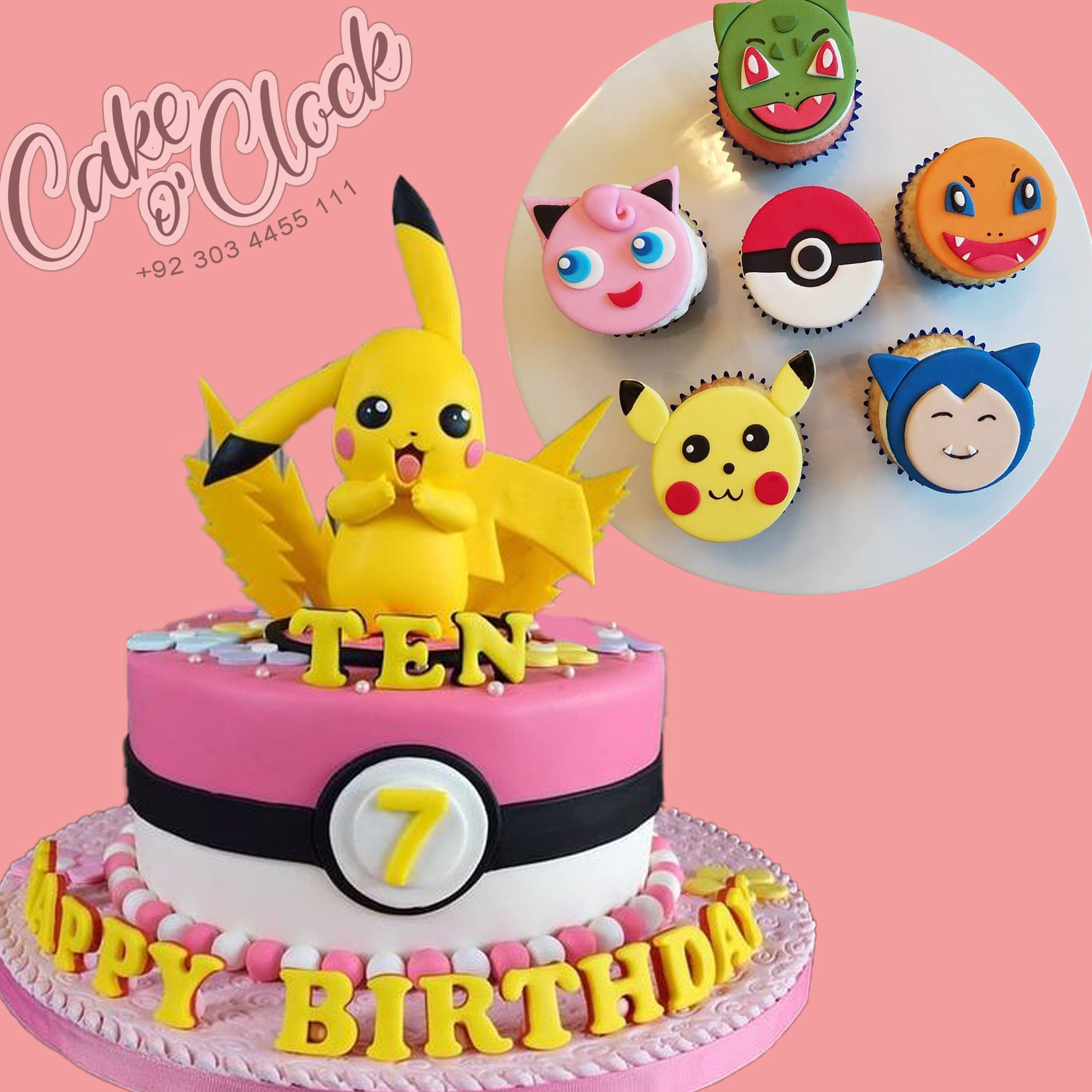 Pikachu Happy Birthday Image Edible Cake Topper Frosting Sheet - Walmart.com