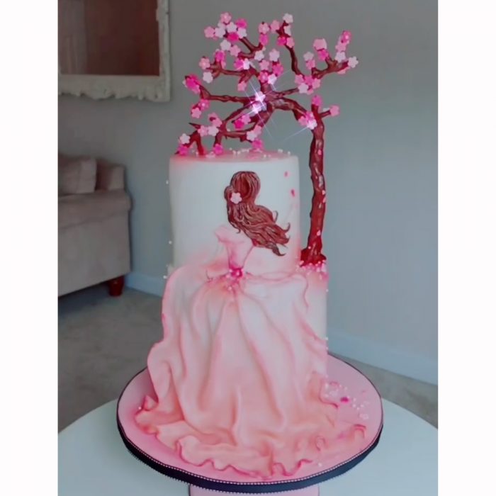 cherry blossom cake