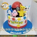 poke mon theme cake