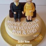 mom and dad anniversary cake